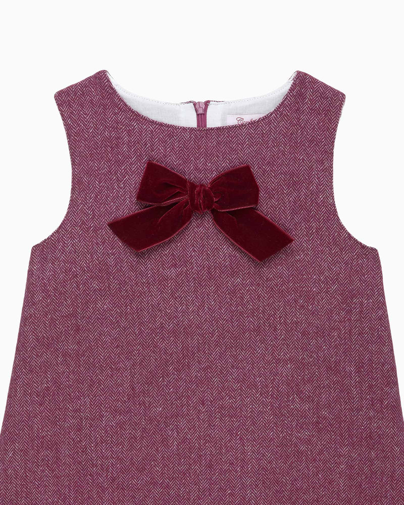 Confiture Dress Georgina Bow Dress in Claret