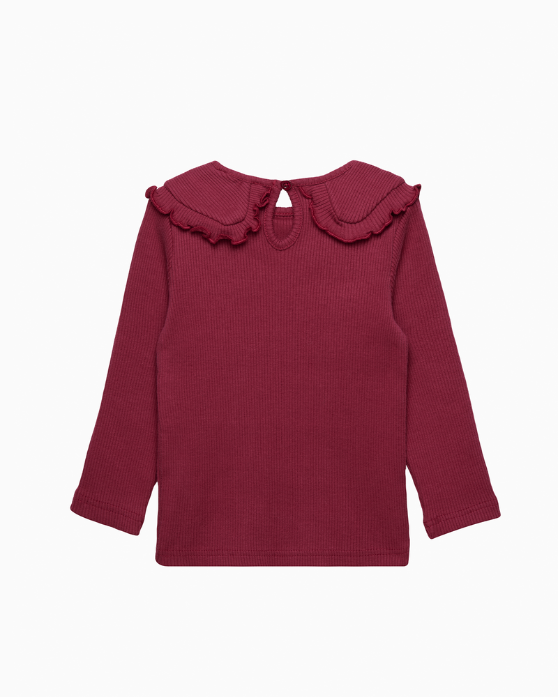 Grace Bow Top in Claret