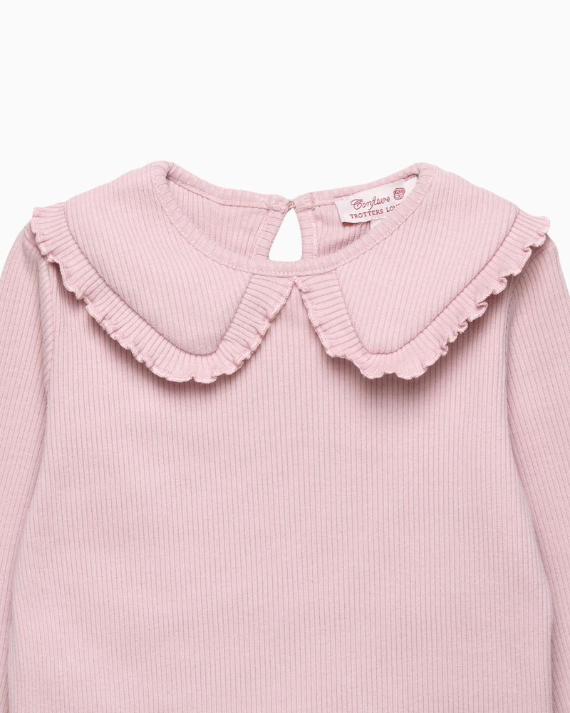 Grace Bow Top in Dusty Pink