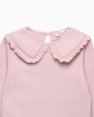 Grace Bow Top in Dusty Pink