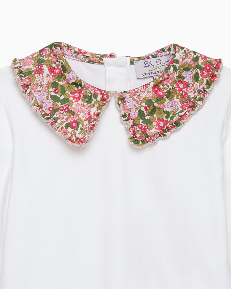 Pie Crust Jersey Blouse in Hedgerow