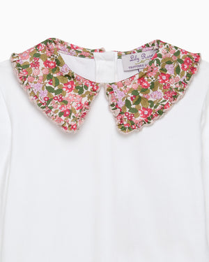 Pie Crust Jersey Blouse in Hedgerow