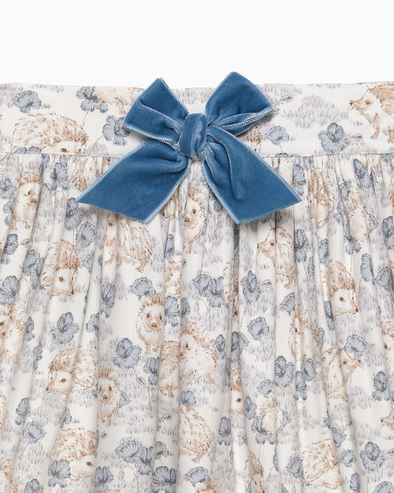 Hollie Hedgehog Skirt in Pale Blue