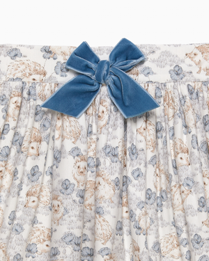 Hollie Hedgehog Skirt in Pale Blue