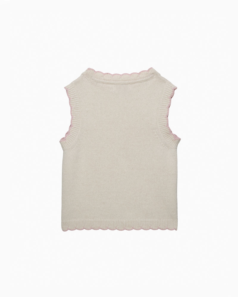 Knitted Tank Top in Ecru
