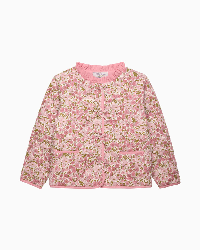 Quilted Jacket in Poppy & Daisy