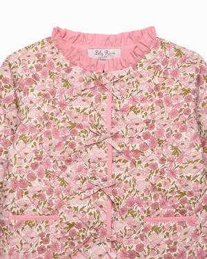 Quilted Jacket in Poppy & Daisy