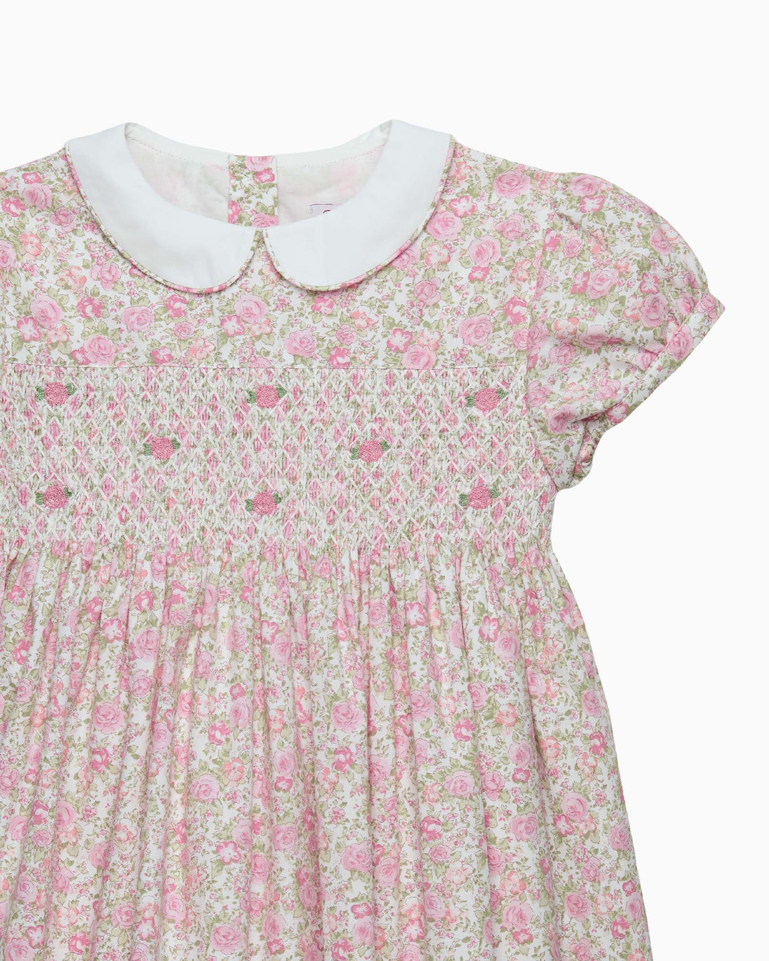 Confiture Dress Rosie Smocked Duck Dress in Peach Rose Floral