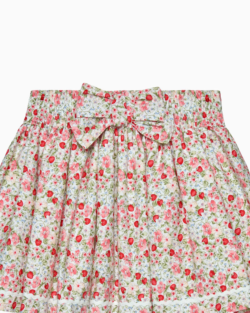 Lily Rose Skirt Strawberry Floral Skirt