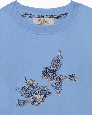 Lily Rose Sweatshirt Strawberry Thief Birds Sweatshirt