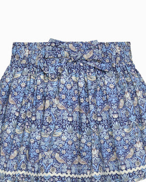Bow Skirt in Strawberry Thief