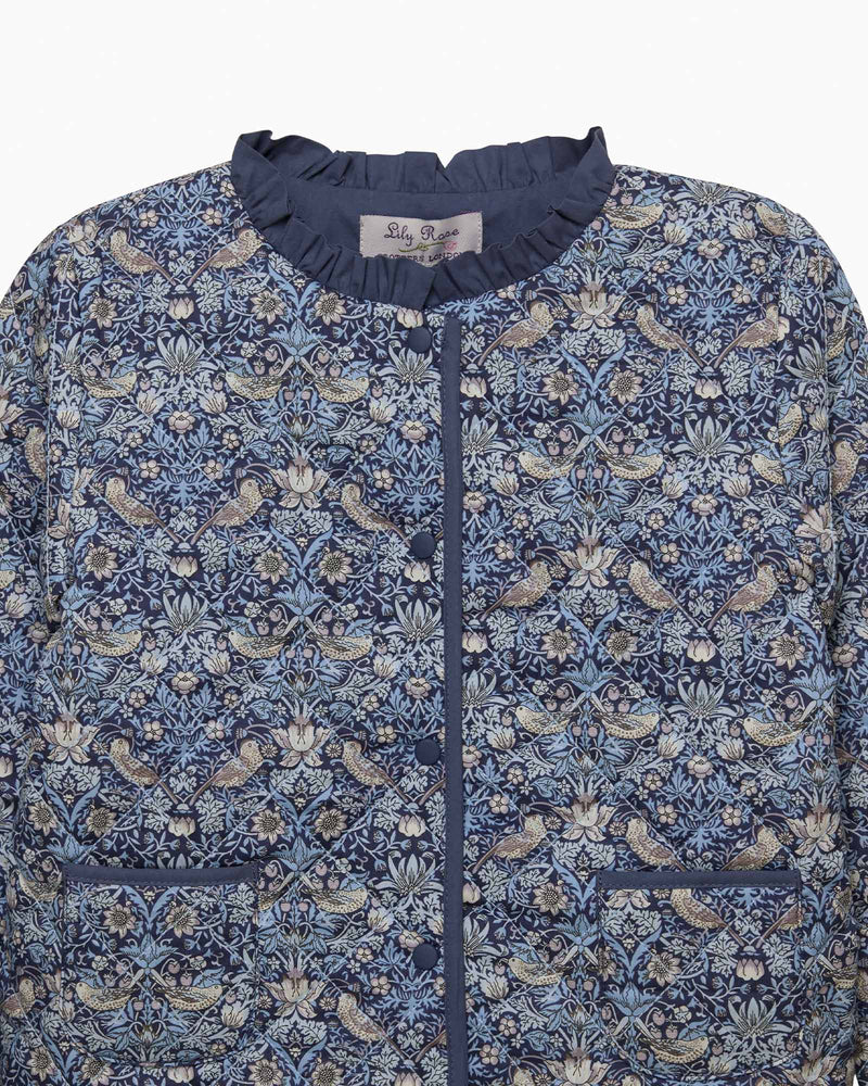 Quilted Jacket in Strawberry Thief