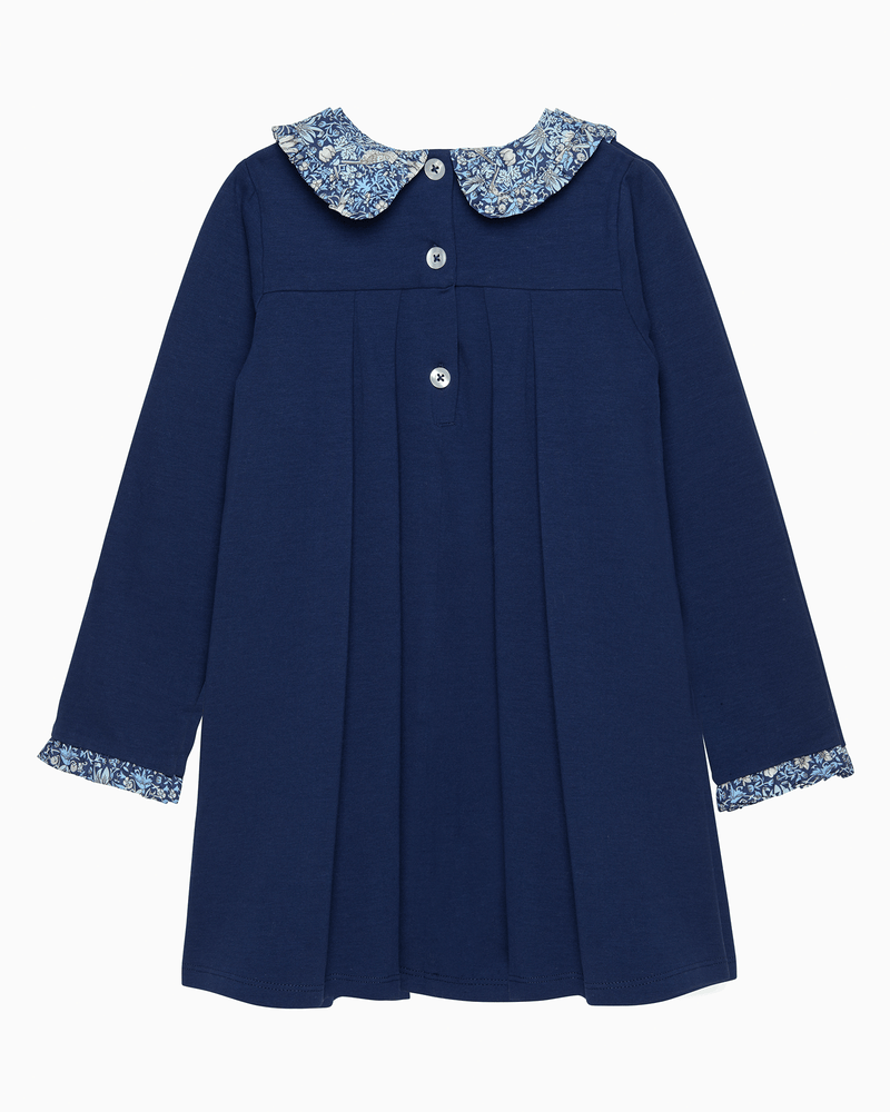 Lily Rose Dress Violet Pie Crust Dress in Navy