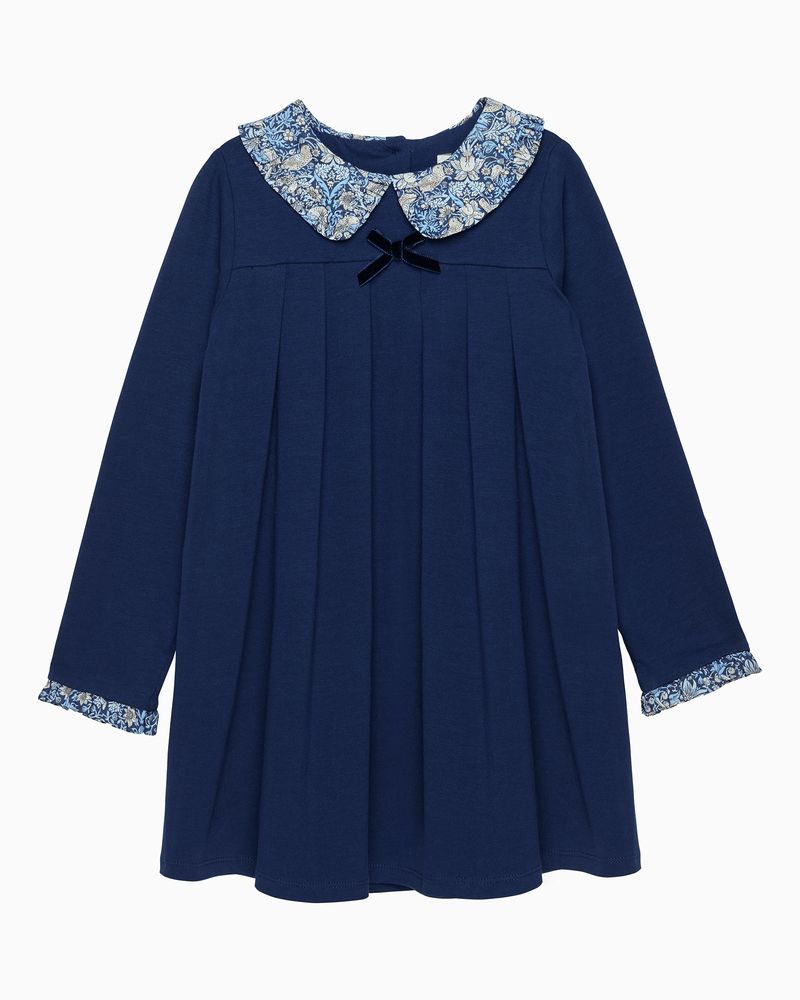 Lily Rose Dress Violet Pie Crust Dress in Navy