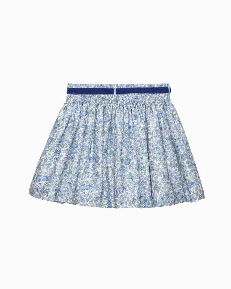 Arabella Floral Skirt in Blue