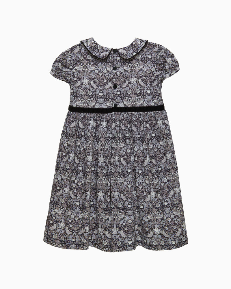 Black Strawberry Thief Dress