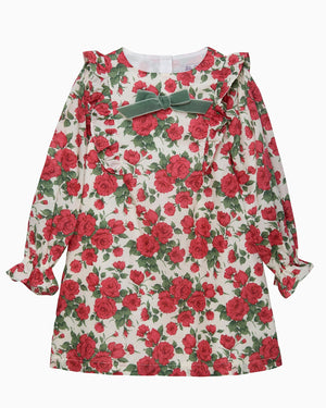 Carline Rose Ruffle Dress