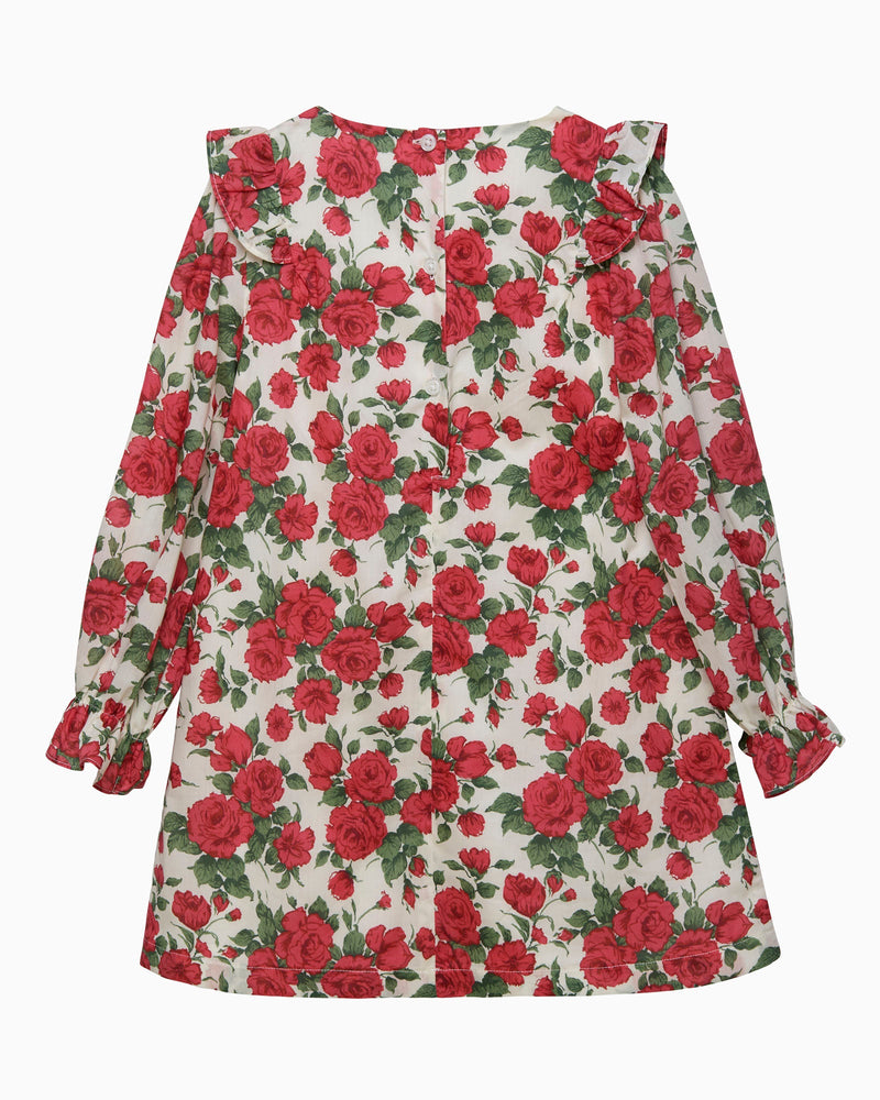 Carline Rose Ruffle Dress