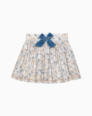 Hollie Hedgehog Skirt in Pale Blue