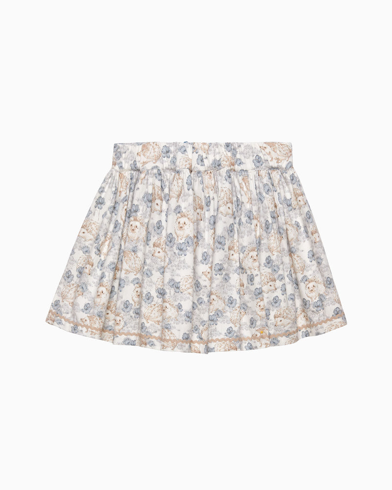 Hollie Hedgehog Skirt in Pale Blue