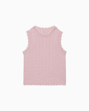Confiture Tank Knitted Tank Top in Pink