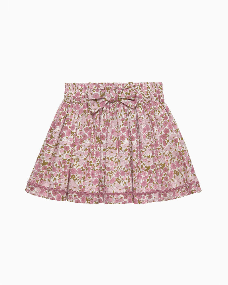 Lily Rose Skirt Bow Skirt in Poppy & Daisy