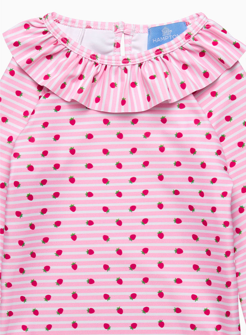 Swimsuit in Pink Strawberry Stripe