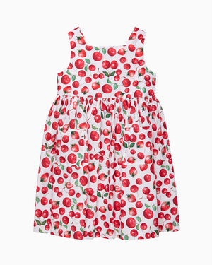 Adelina Summer Dress in Strawberry & Cherry