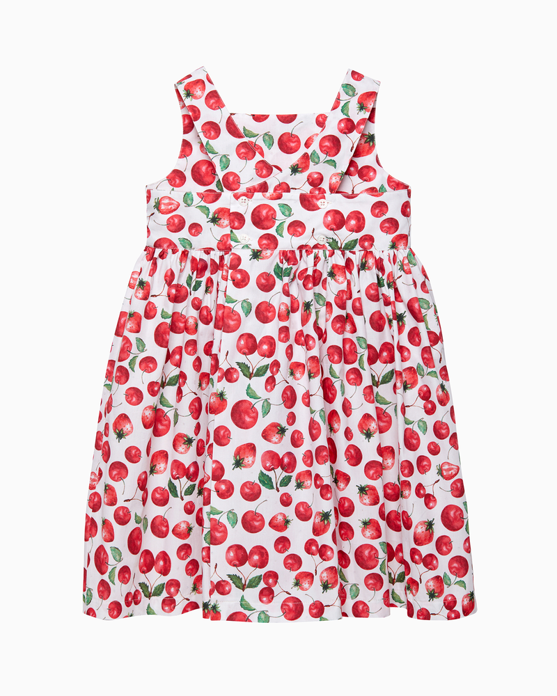 Adelina Summer Dress in Strawberry & Cherry