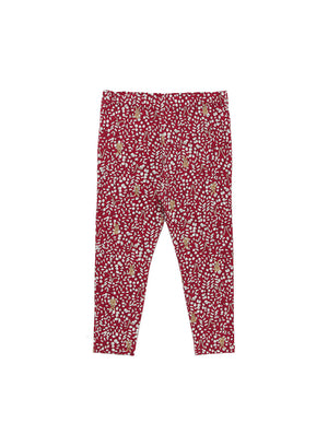 Woodland Bunny Leggings in Berry