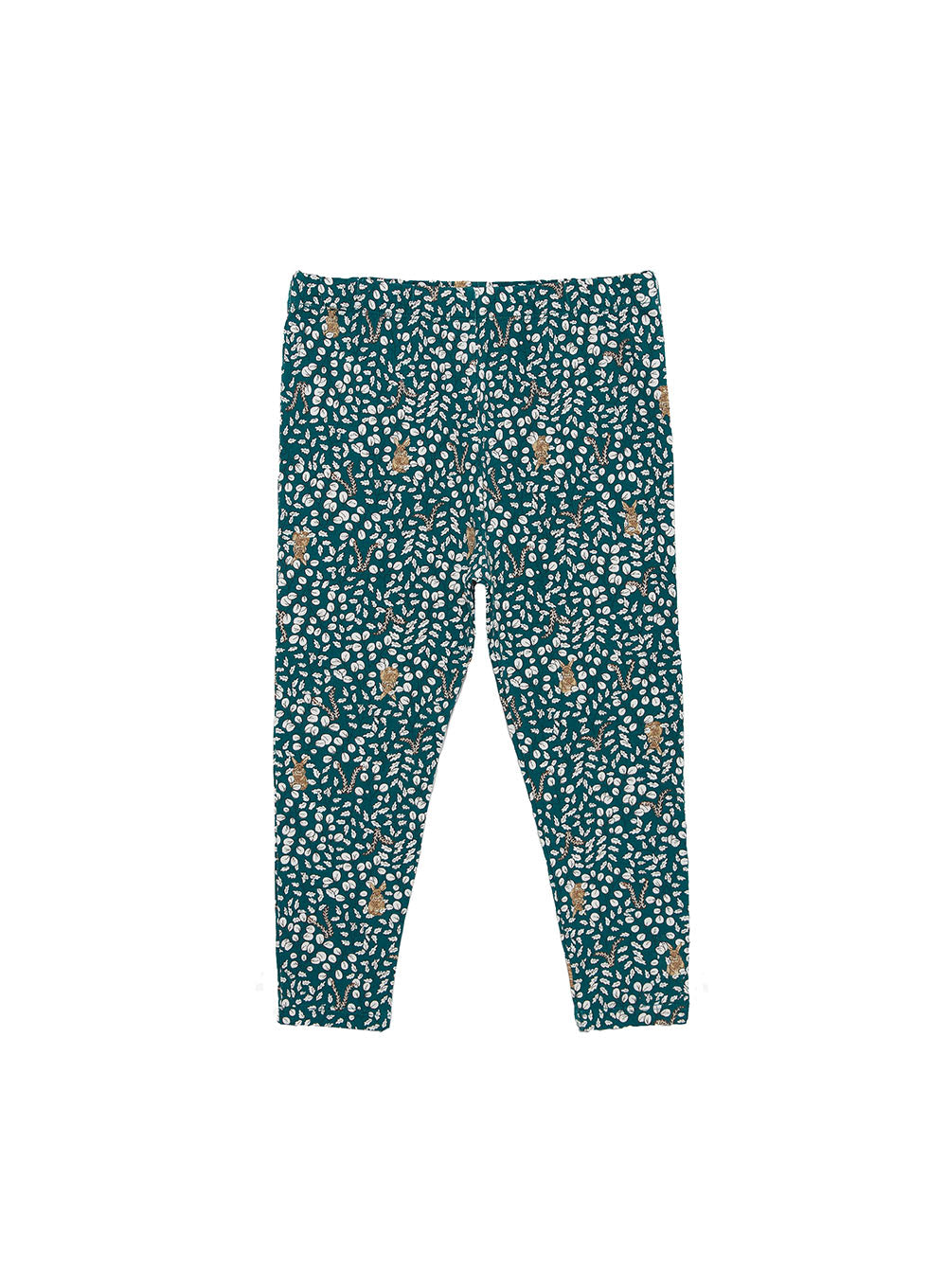 Woodland Bunny Leggings in Forest