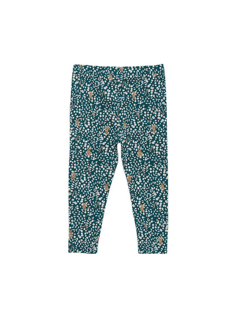 Woodland Bunny Leggings in Forest
