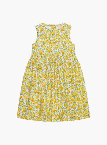Adelina Summer Dress in Yellow Rose