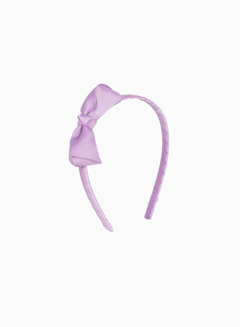 Pretty Bow Alice Band in Orchid
