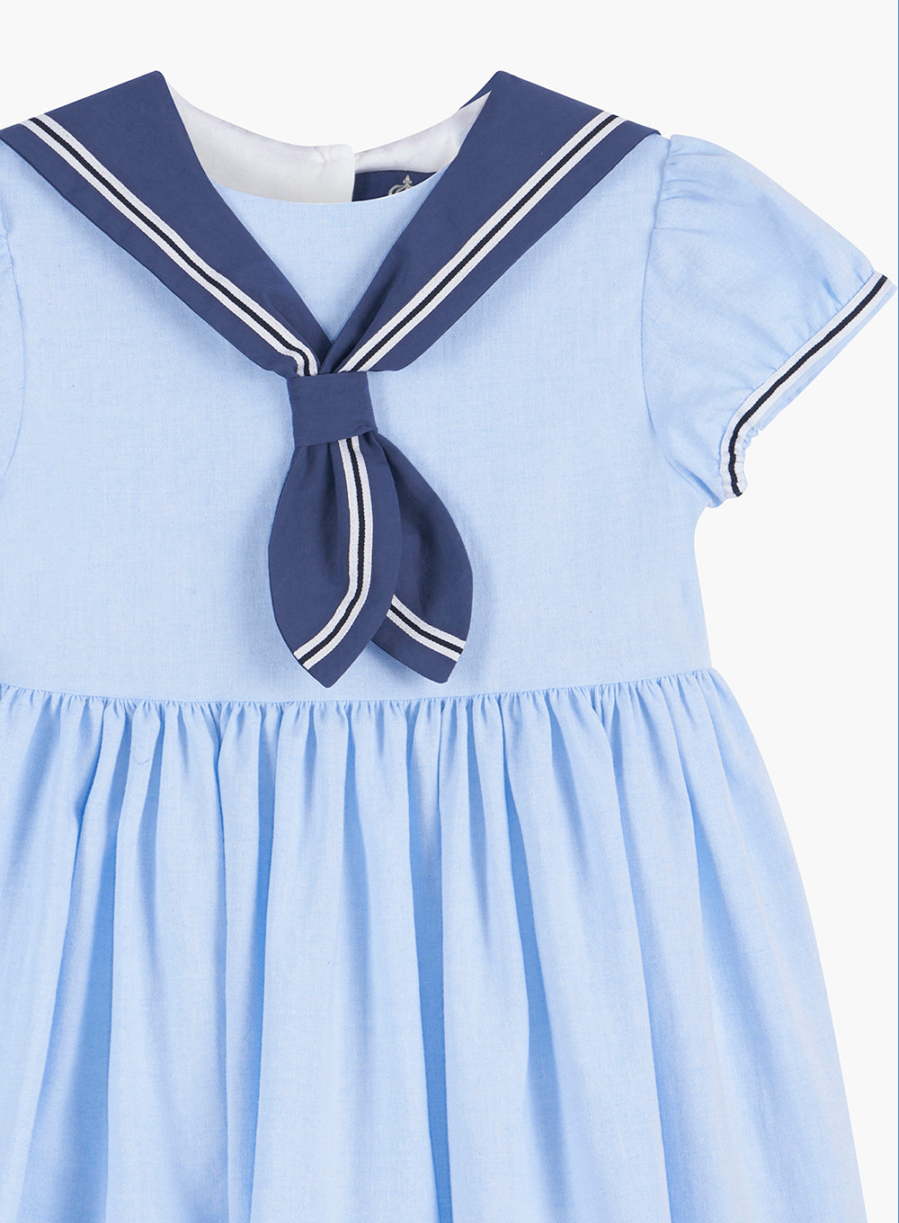 Philippa Sailor Dress in Pale Blue