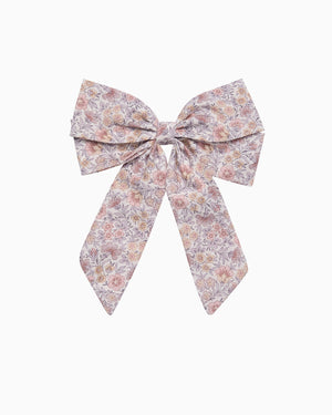 Lily Rose Clip Extra Large Bow Hair Clip in Pink Carnation
