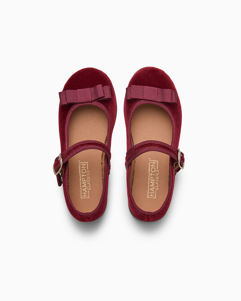 Hampton Classics Lana Party Shoes in Burgundy