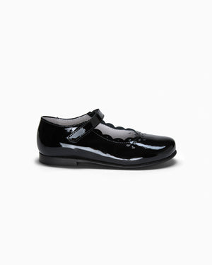 Hampton Classics Luisa Mary Jane Shoes in Black Patent