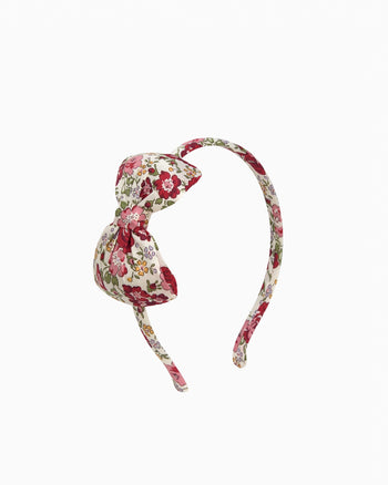 Lily Rose Alice Band Big Bow Alice Band In Red Felcite