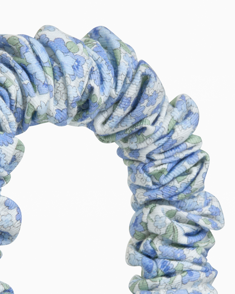 Scrunchie Headband in Blue Arabella