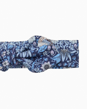 Lily Rose Alice Bands Jersey Bow Headband in Strawberry Thief
