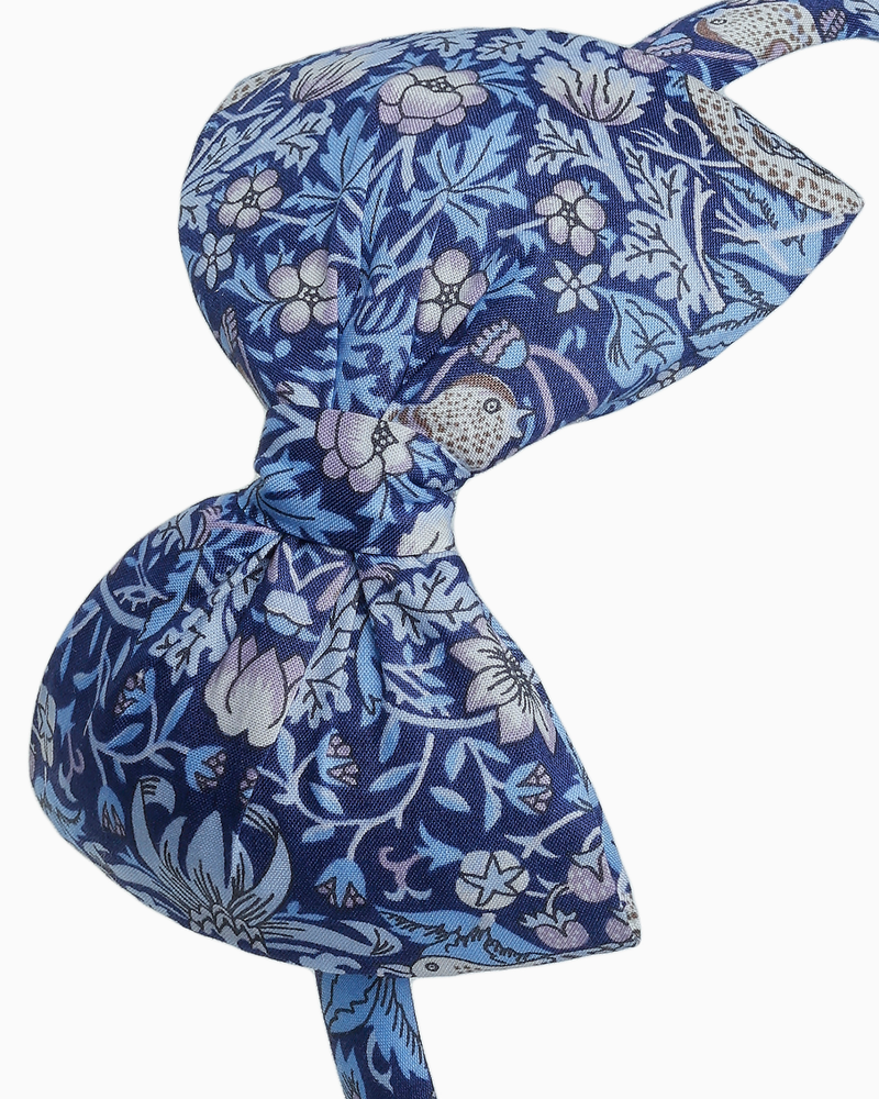 Big Bow Headband in Strawberry Thief