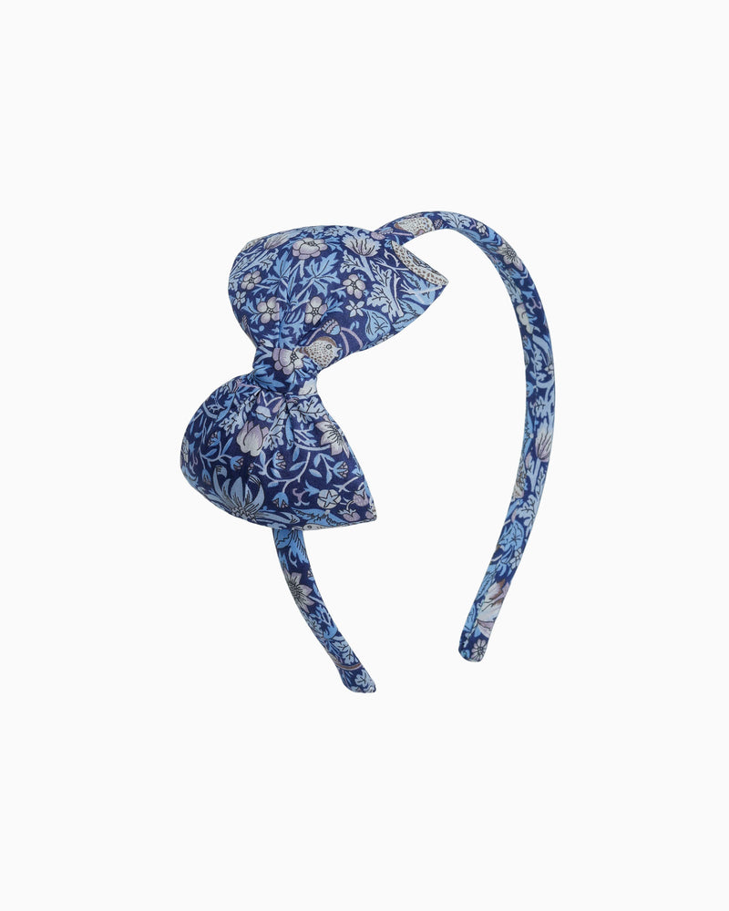 Big Bow Headband in Strawberry Thief