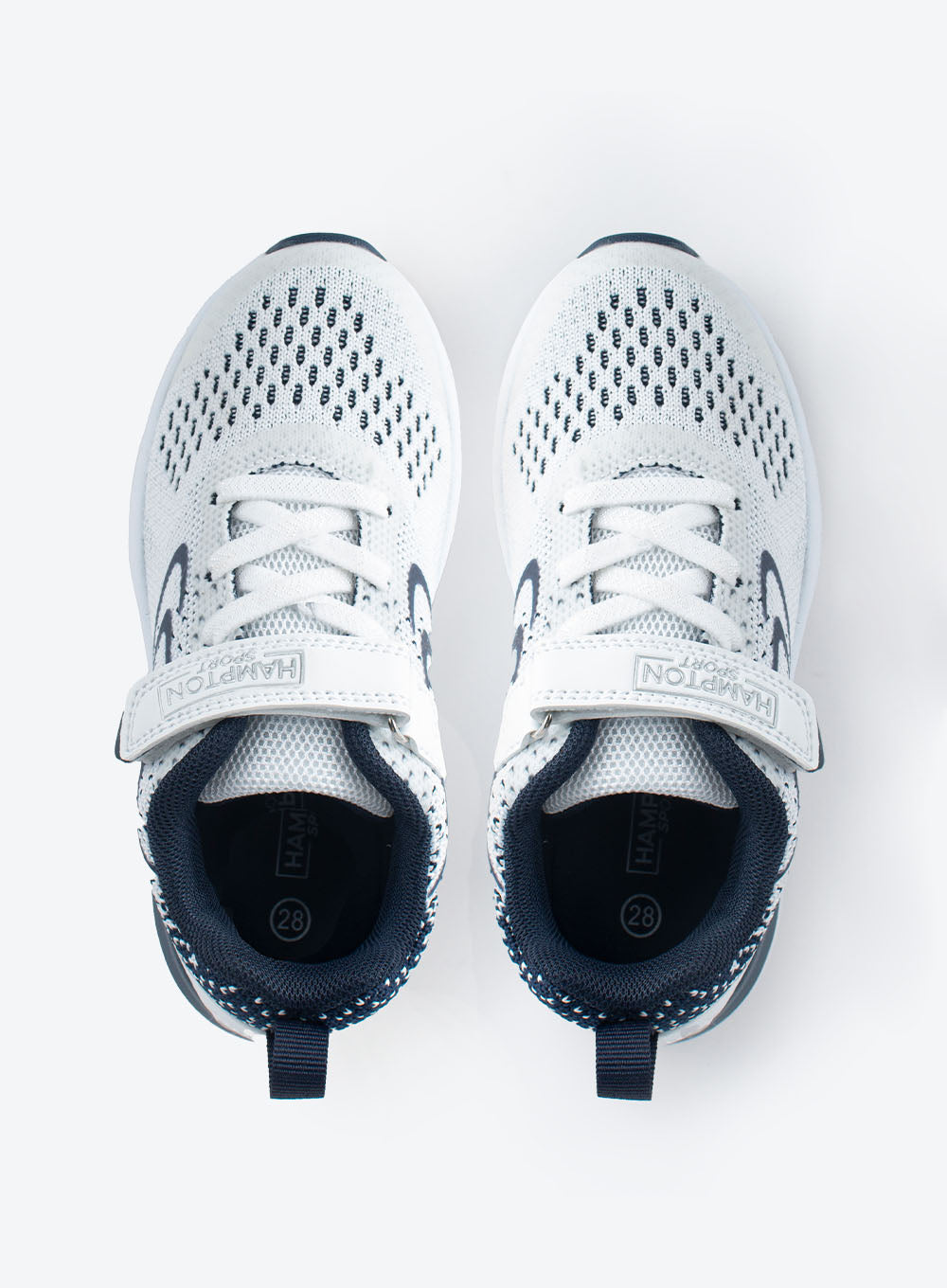 Hampton Sport Bolt Sneakers in White/Navy