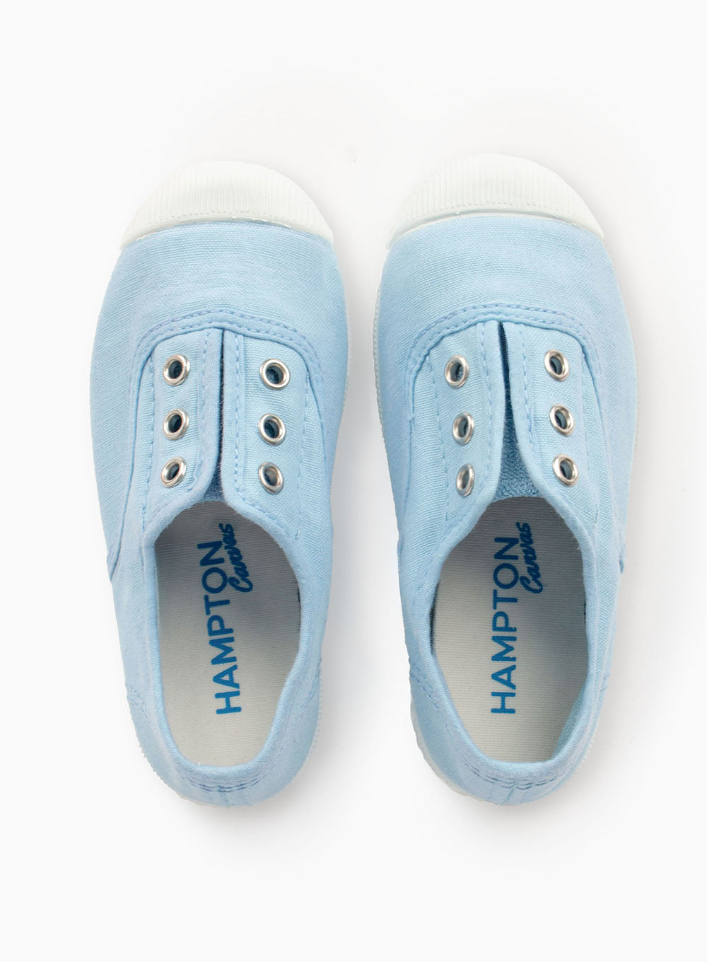 Hampton Canvas Canvas Shoes Hampton Canvas Plum Plimsolls in Ice Blue