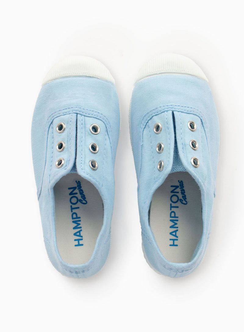 Hampton Canvas Canvas Shoes Hampton Canvas Plum Plimsolls in Ice Blue