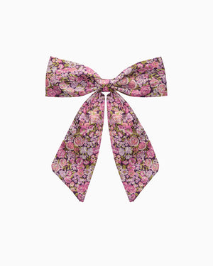 Lily Rose Clip Large Bow Hair Clip in Purple Chive