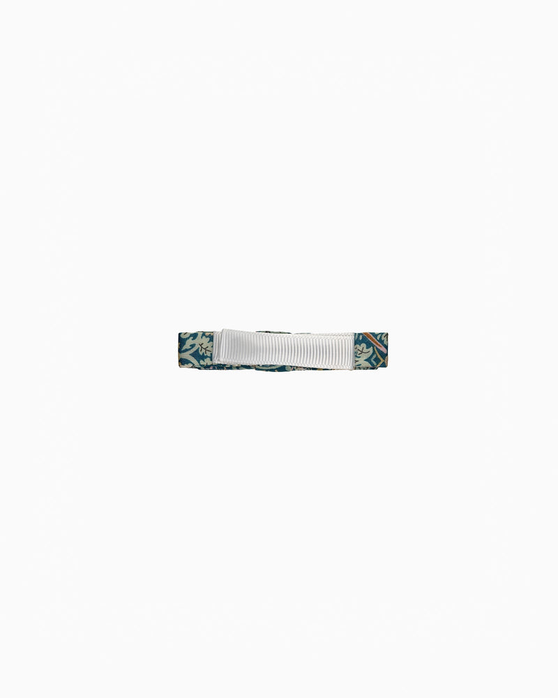 Lily Rose Clip Small Bow Hair Clip in Strawberry Thief
