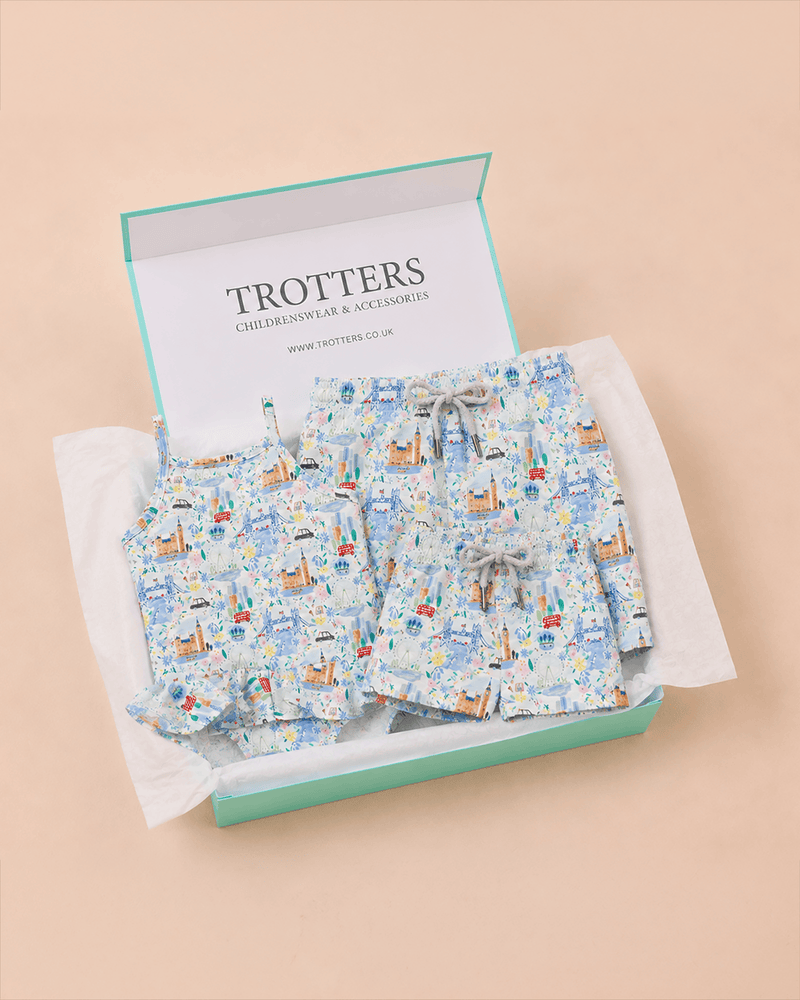 Daddy & Me Baby London Scenes Swimwear Gift Set