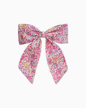 Lily Rose Clip Long Bow Hair Clip in Emma & Georgina